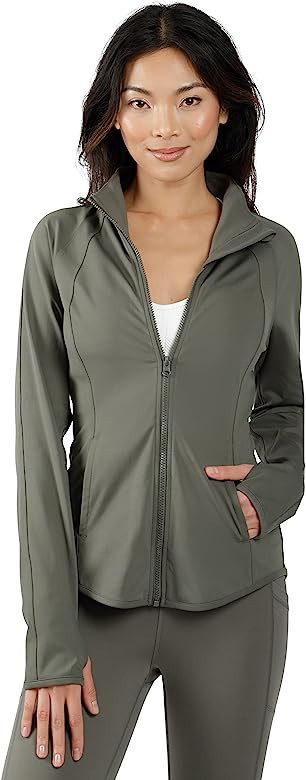 Yogalicious Womens Ultra Soft Lightweight Full Zip Yoga Jacket with Pockets | Amazon (US)