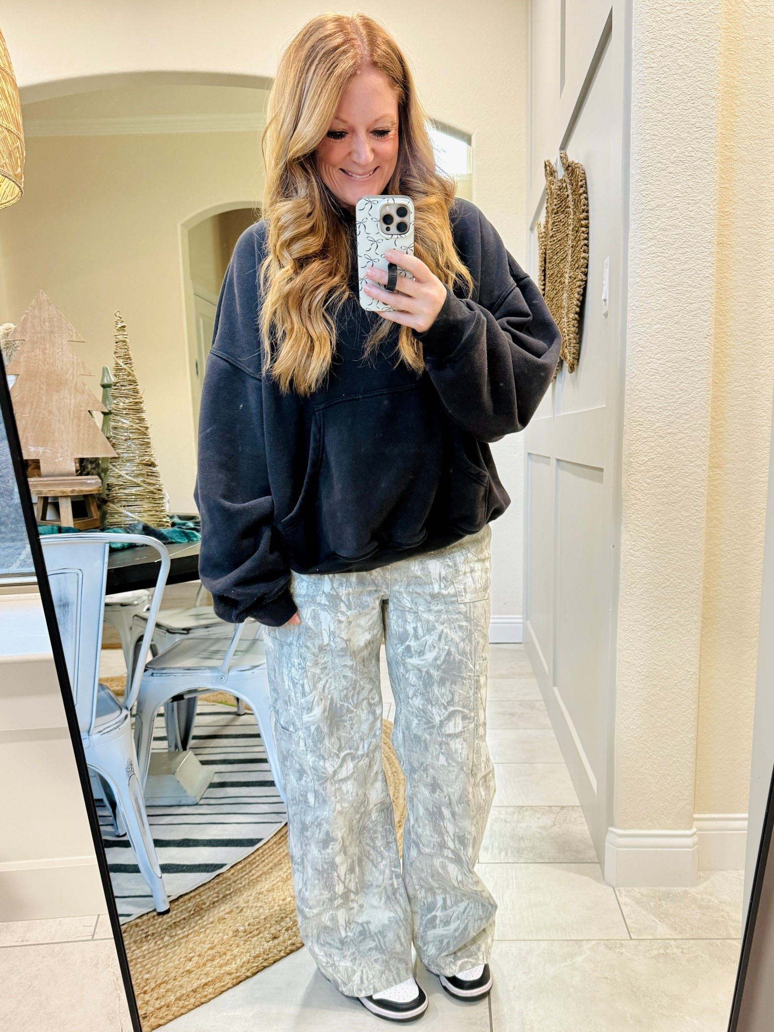It shouldn't surprise anyone I bought these pants in a different color 😆.

Walmart light camo pants: regular size M
Free People hoodie: M

#LTKootd #LTKFindsUnder100