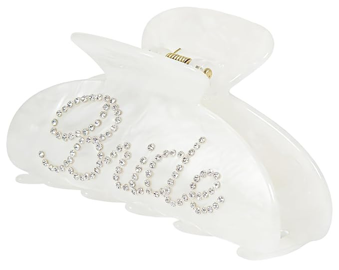 Bride Hair Claw Clip for Bachelorette Party, Wedding Accessories | Amazon (US)