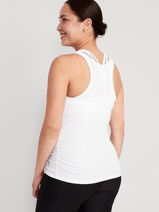 Maternity UltraLite All-Day Rib-Knit Racerback Tank Top | Old Navy (US)