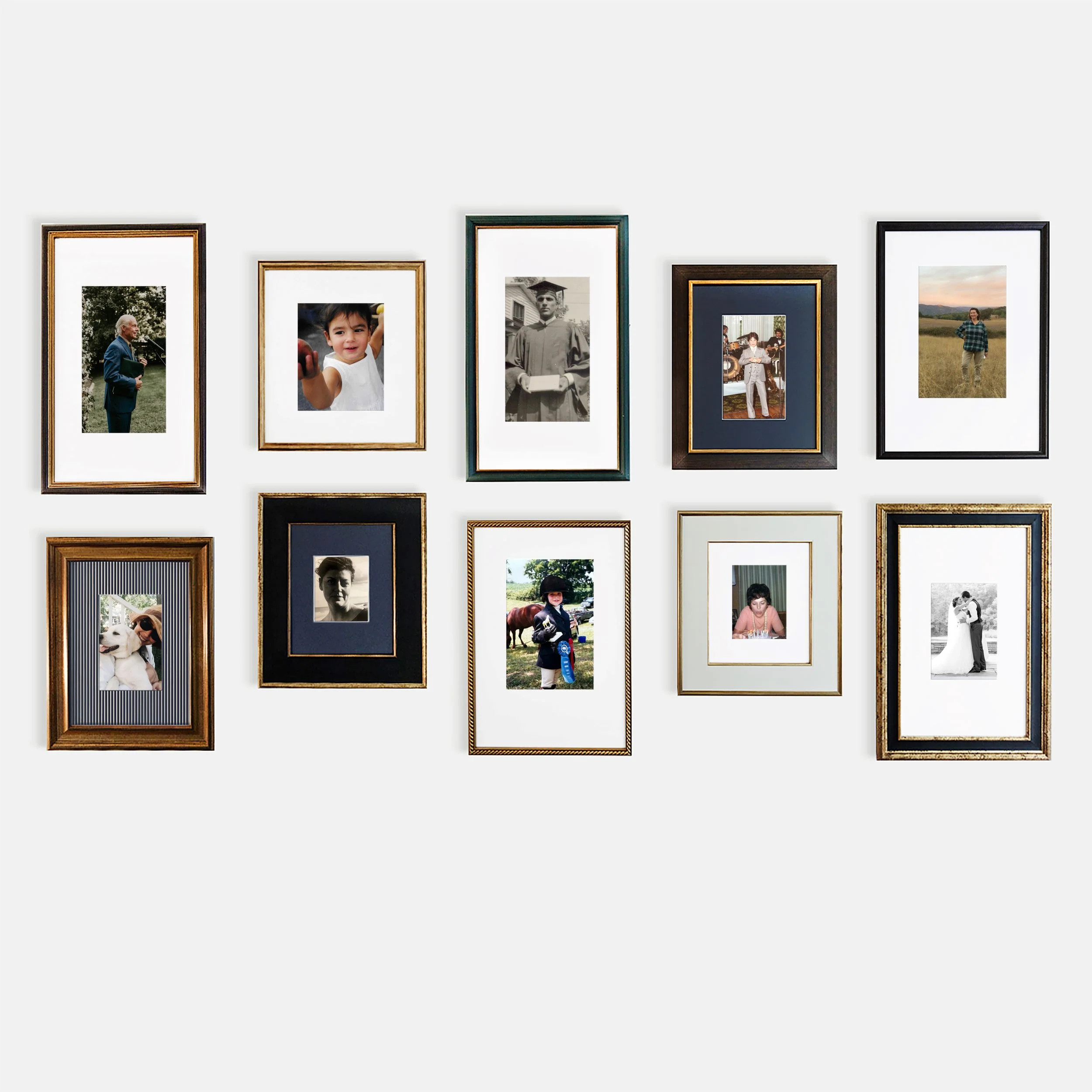 The Antiqued Portrait Grid | Framebridge