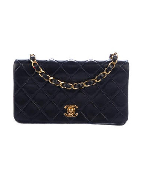 Chanel Vintage Mini Crossbody Bag Blue | The RealReal