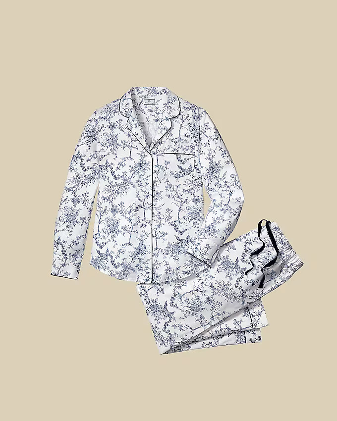 Petite Plume™ women's pajama set in timeless toile | J. Crew US
