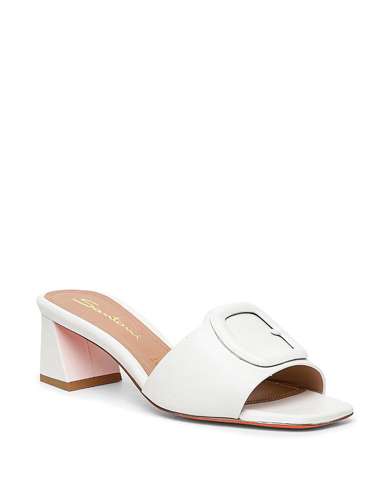 Santoni Women's Leather Mid-heel Sandal | Bloomingdale's (US)