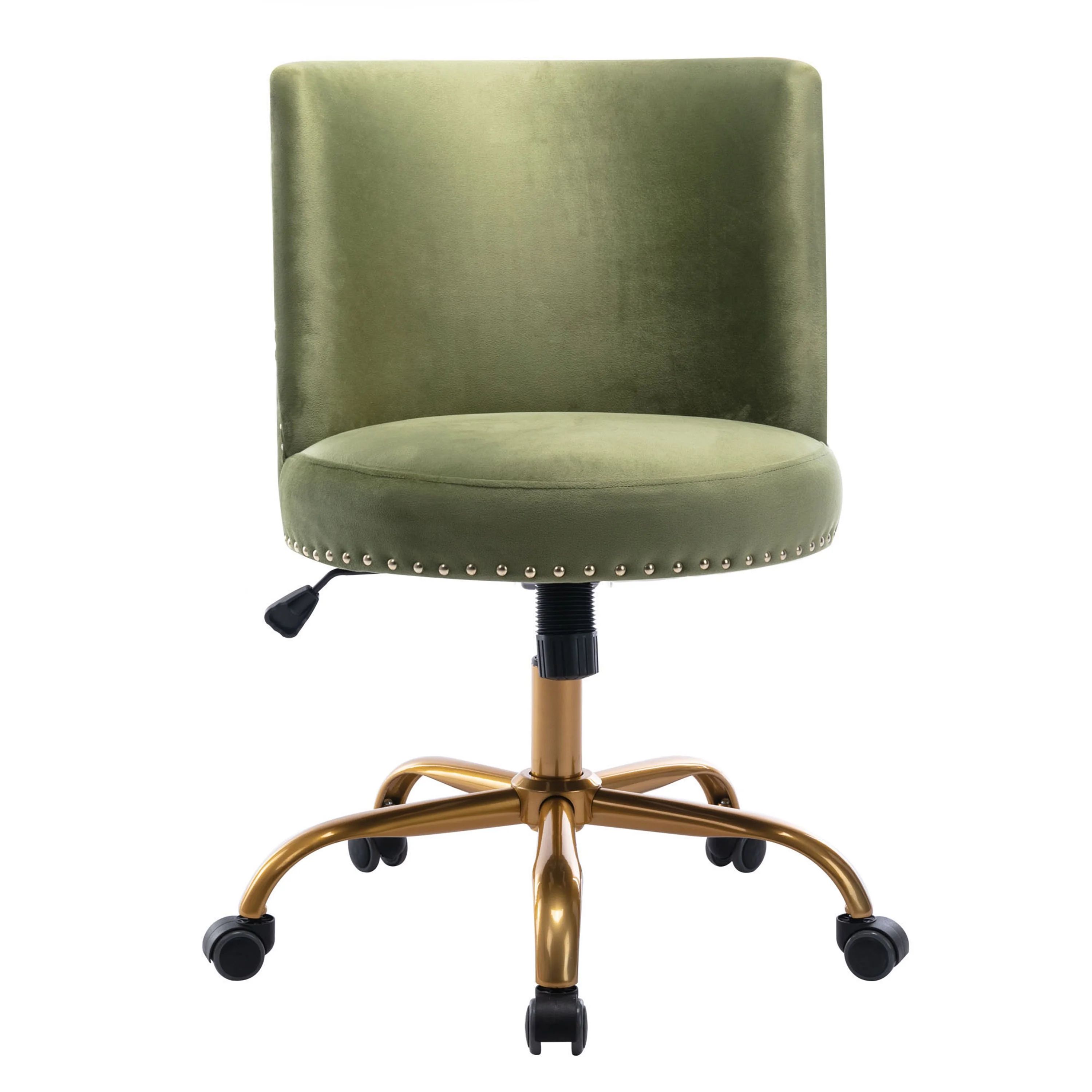 Velvet Swivel Home Office Chair, 360 Degree Modern Task Chair for Office, Home, Desk Chair with C... | Walmart (US)