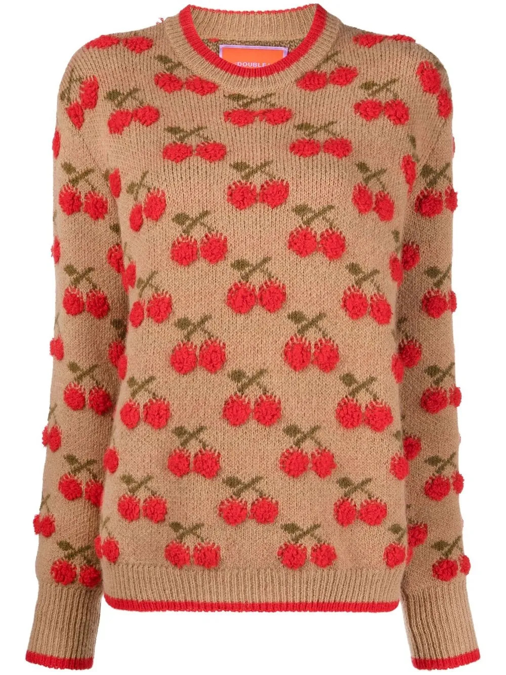 La DoubleJ Cherry intarsia-knit Jumper  - Farfetch | Farfetch Global