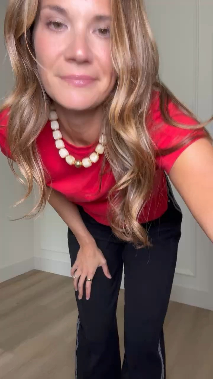 I wasn’t sure how I’d feel about the sporty side stripe on jeans, but these are such a fun change from my usual denim. The wide leg and long length work so well at 6’, and I’d keep the rest simple with a tee and sneakers.

Side stripe jeans, Tall girl jeans, Wide leg denim, Long inseam jeans, Tall girl style, Casual outfit, Sporty style, Denim outfit, Tall girl fashion, StangandCo

#LTKootd #LTKTall #LTKSeasonal