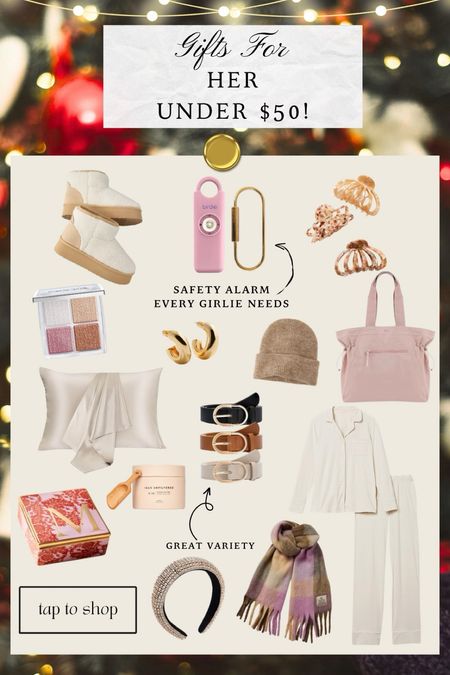 Gifts For Her Under $50! 
-/


#LTKfindsunder50 #LTKHoliday #LTKGiftGuide