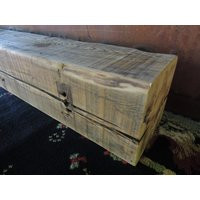 Fireplace Mantel 63-1/2"" X 8"" 7-3/4"" // Authentic 1800's Gray Hued Barn Beam Mantle Eight Hanging | Etsy (US)