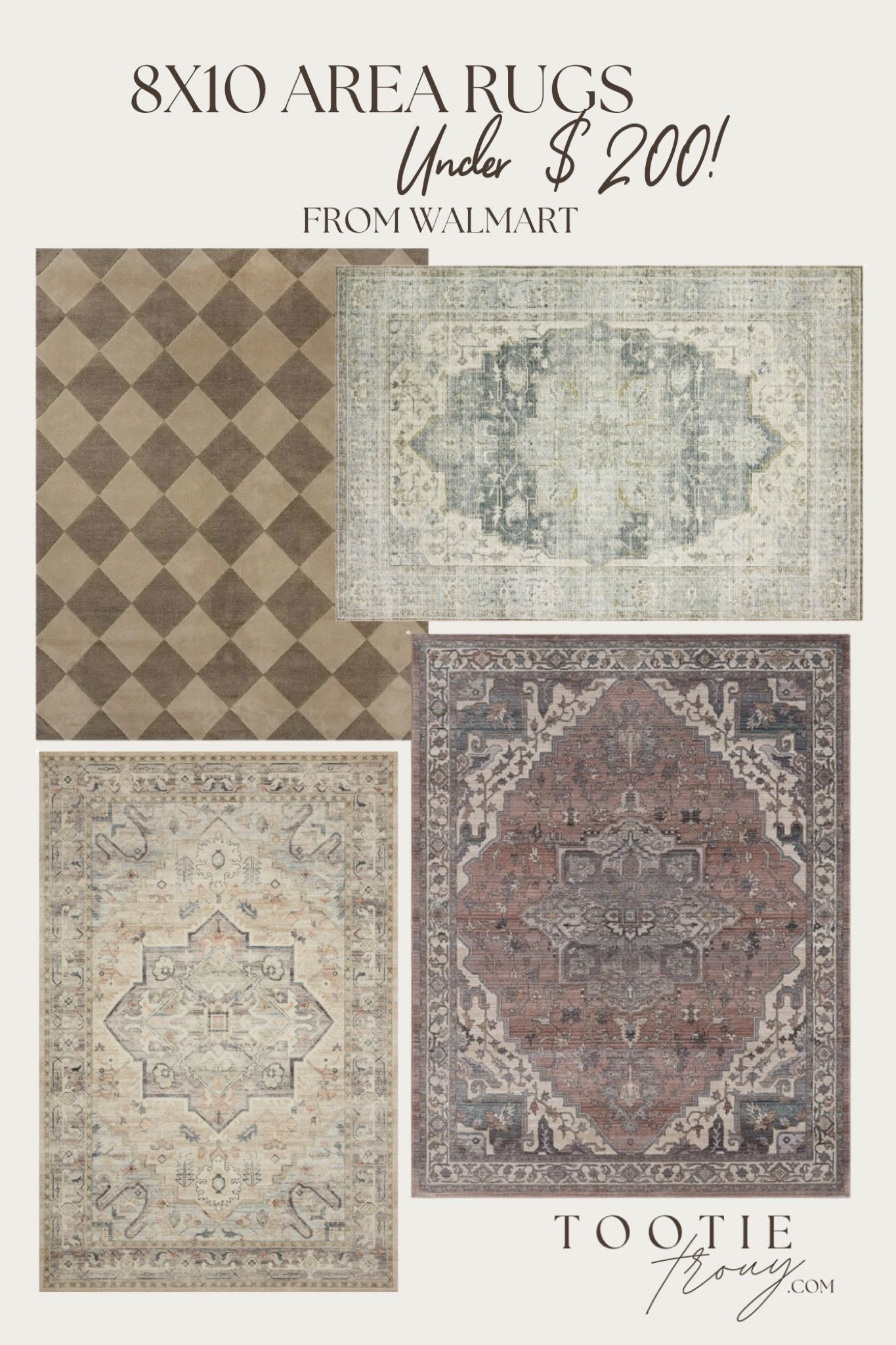 Moody and Traditional, these 8x10 Area Rugs from @walmart hit the nail on the head for UNDER $200! 

#LTKHome
