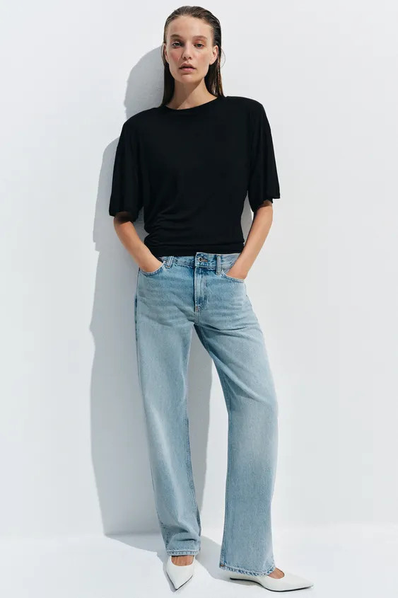 ZW COLLECTION LOW-RISE STRAIGHT JEANS | Zara UK
