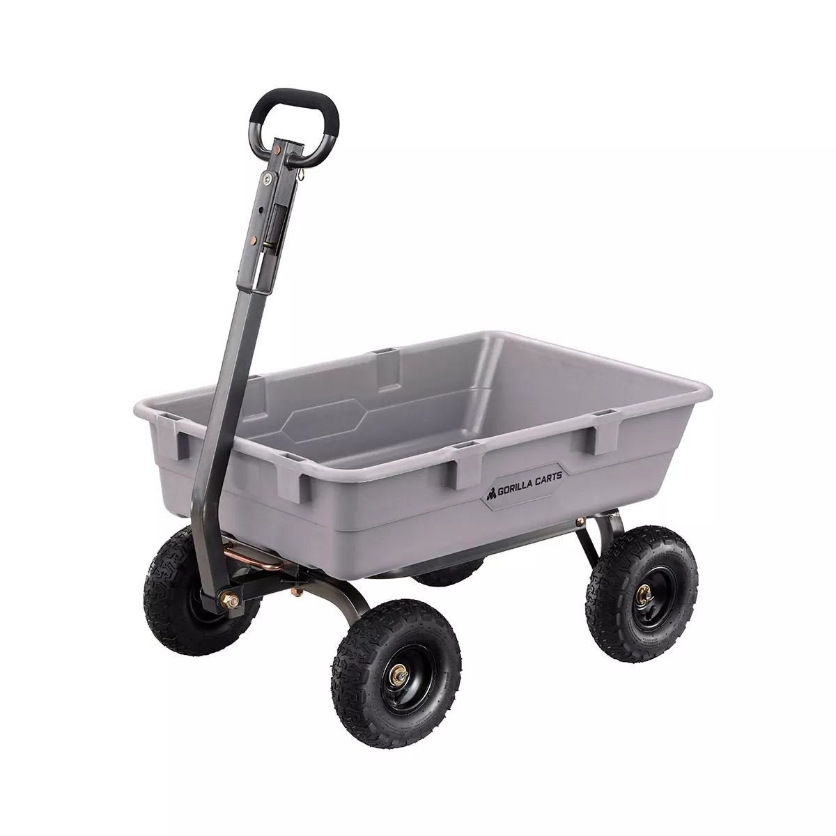 Gorilla Carts 800 Pound Capacity Heavy Duty Poly Yard Garden Steel Dump Utility Wheelbarrow Wagon... | Target