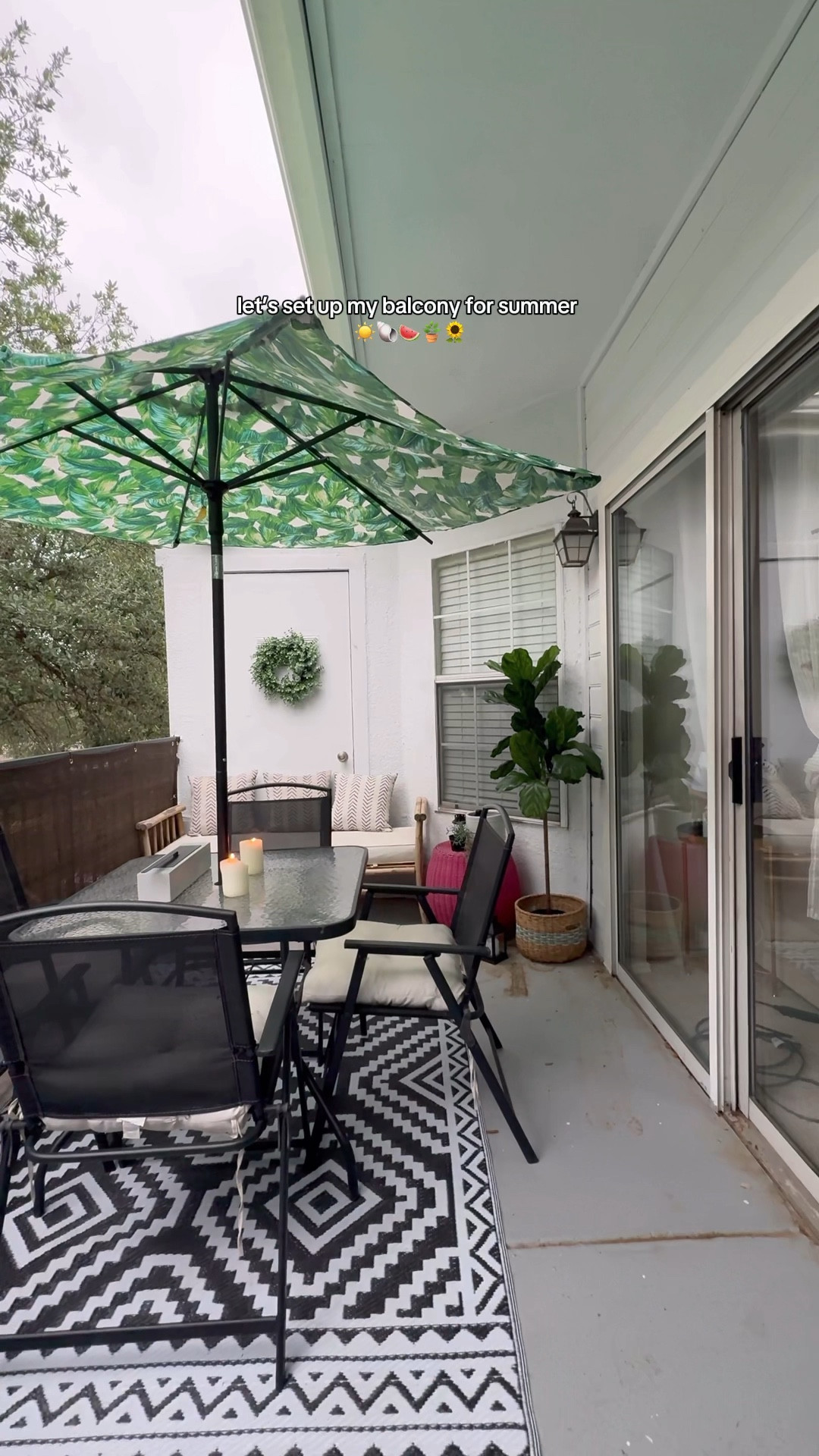 Balcony is officially ready for the summer season ☀️ most things are from @Walmart @AtHomeStores & @Wayfair

outdoor decor, apartment decor, patio furniture, balcony decor, balcony furniture, decorate with me

#LTKFindsUnder100 #LTKSummerEdit #LTKHome