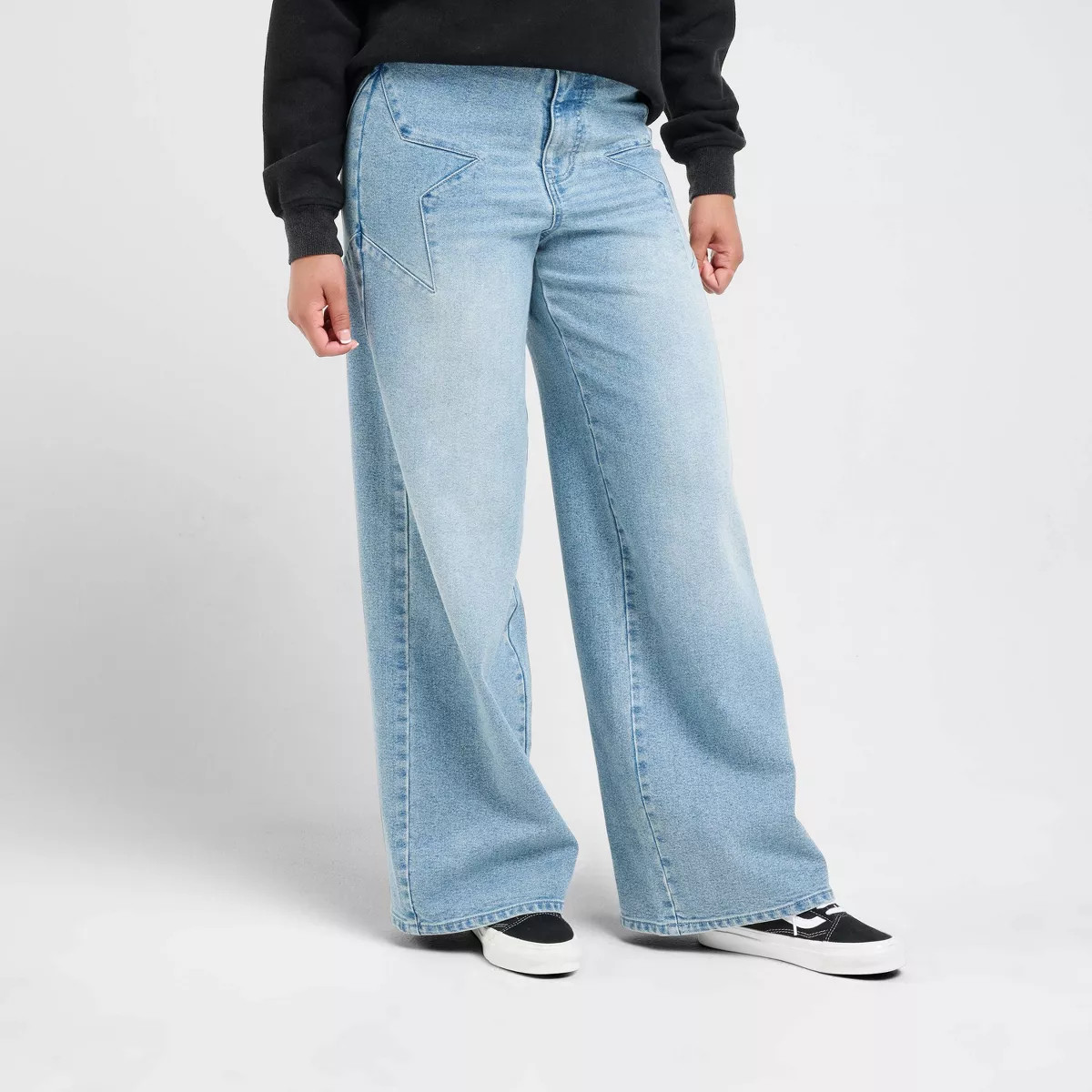 Women's dELiA*s Star Denim Pants - Light Blue Denim 16