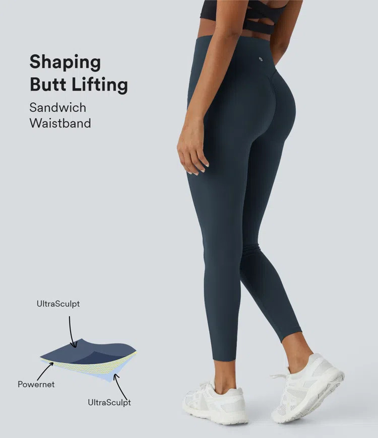 Women’s SoCinched High Waisted Butt Lifting Tummy Control Side Pocket Shaping Training UltraScu... | HALARA