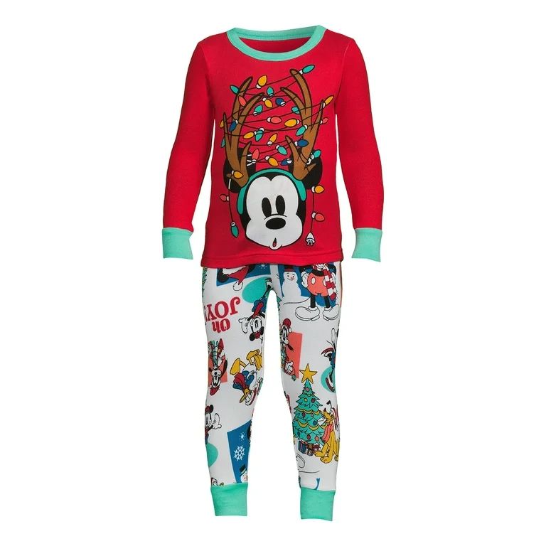 Christmas Character Toddler Snug Fit Pajama Set, 2-Piece, Sizes 12M-5T | Walmart (US)