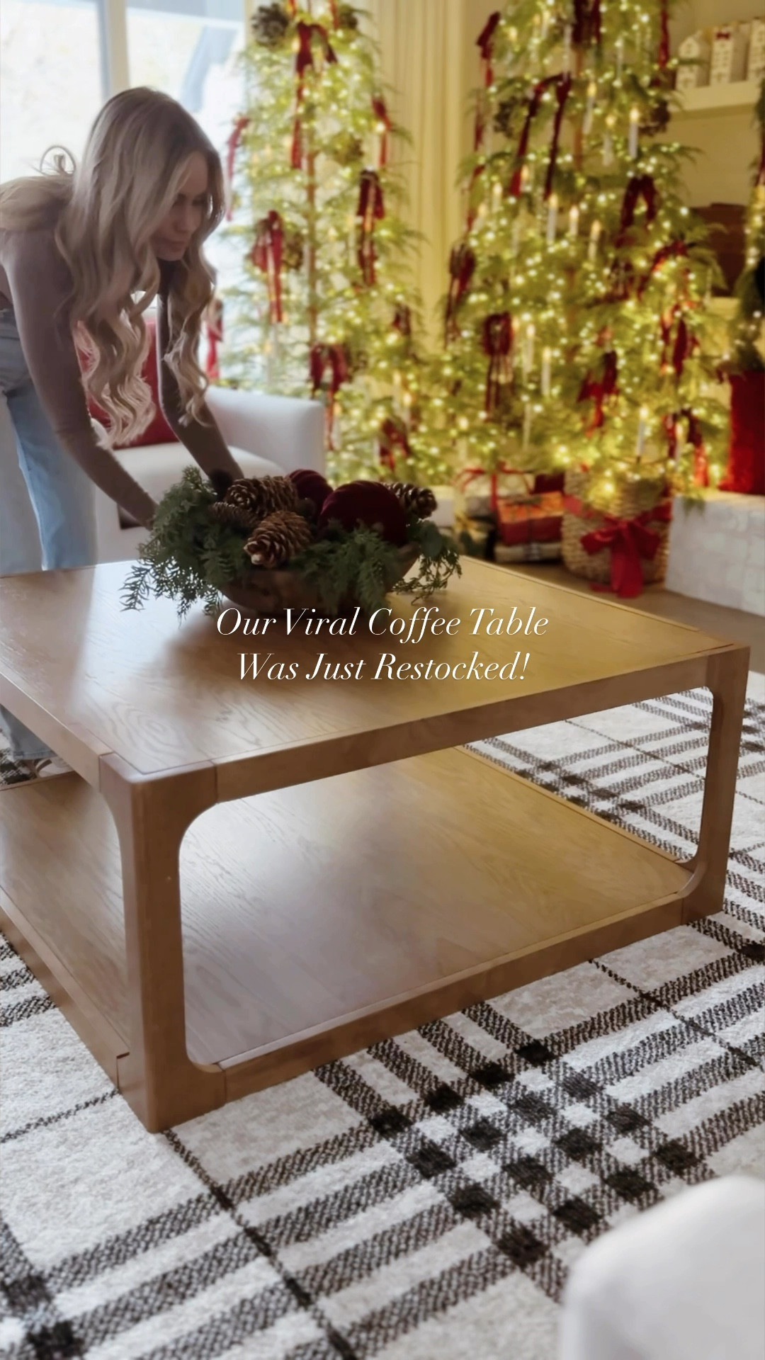 Our viral coffee table is back in stock! 

#LTKHoliday #LTKHome #LTKSeasonal