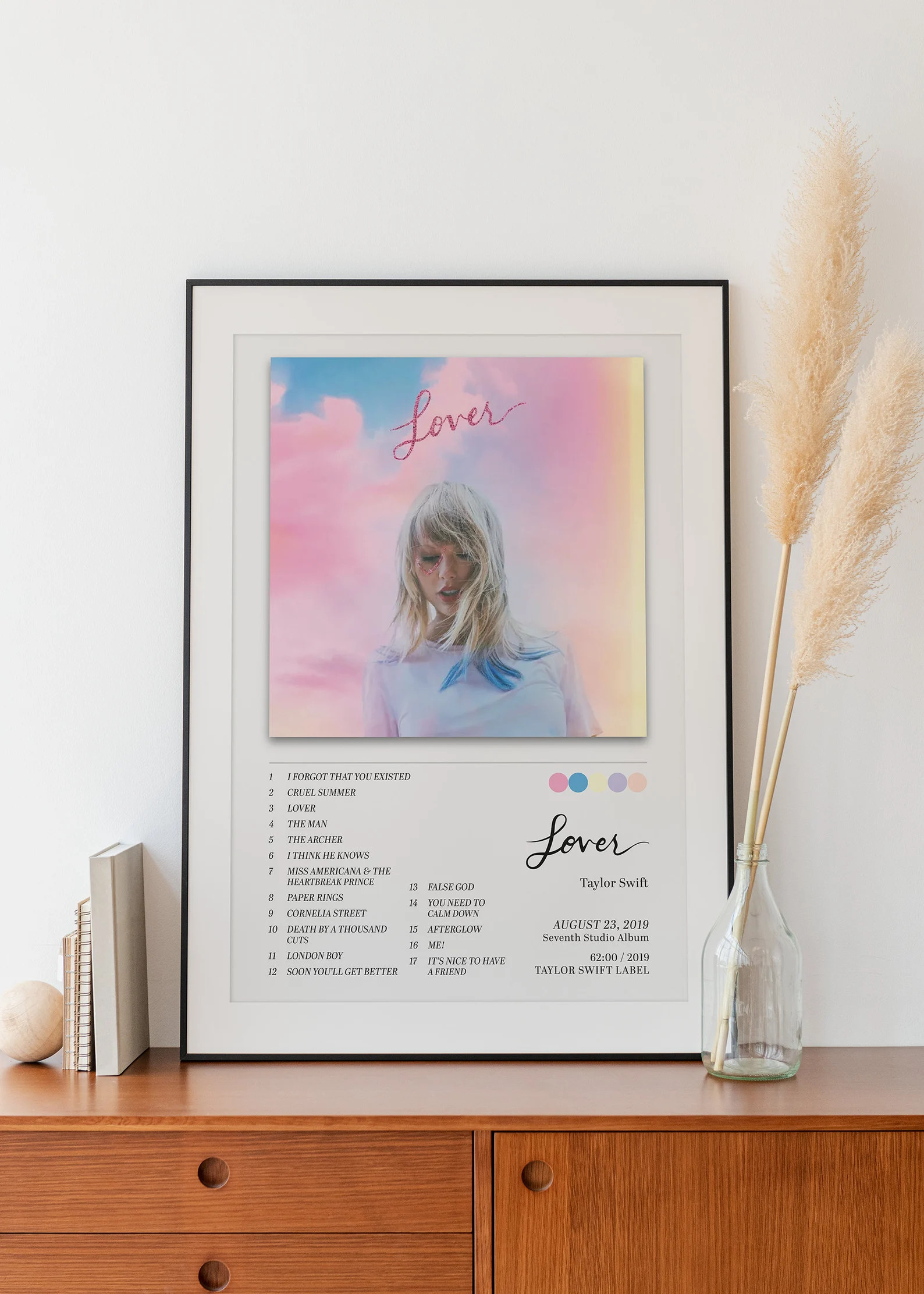 TAYLOR SWIFT Lover album art poster | Etsy (US)