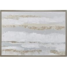 Madison Park Strato Wall Art - Abstract Hand embellishment with Gold Foil Accent Modern Contempor... | Amazon (US)