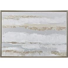 Madison Park Strato Wall Art - Abstract Hand embellishment with Gold Foil Accent Modern Contempor... | Amazon (US)