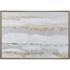 Madison Park Strato Wall Art - Abstract Hand embellishment with Gold Foil Accent Modern Contempor... | Amazon (US)
