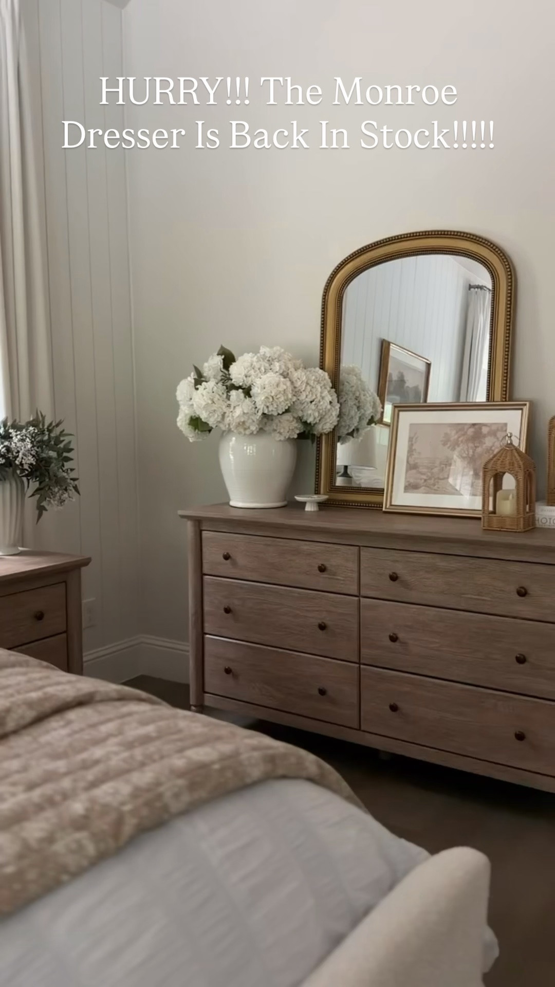 The Monroe dresser is back in stock!!!!