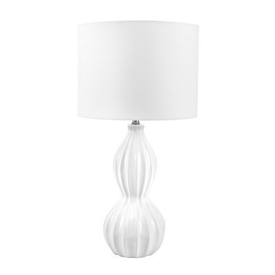 nuLOOM Cary Ceramic 30" Table Lamp Lighting - Cream 30" H x 15" W x 15"D | Target