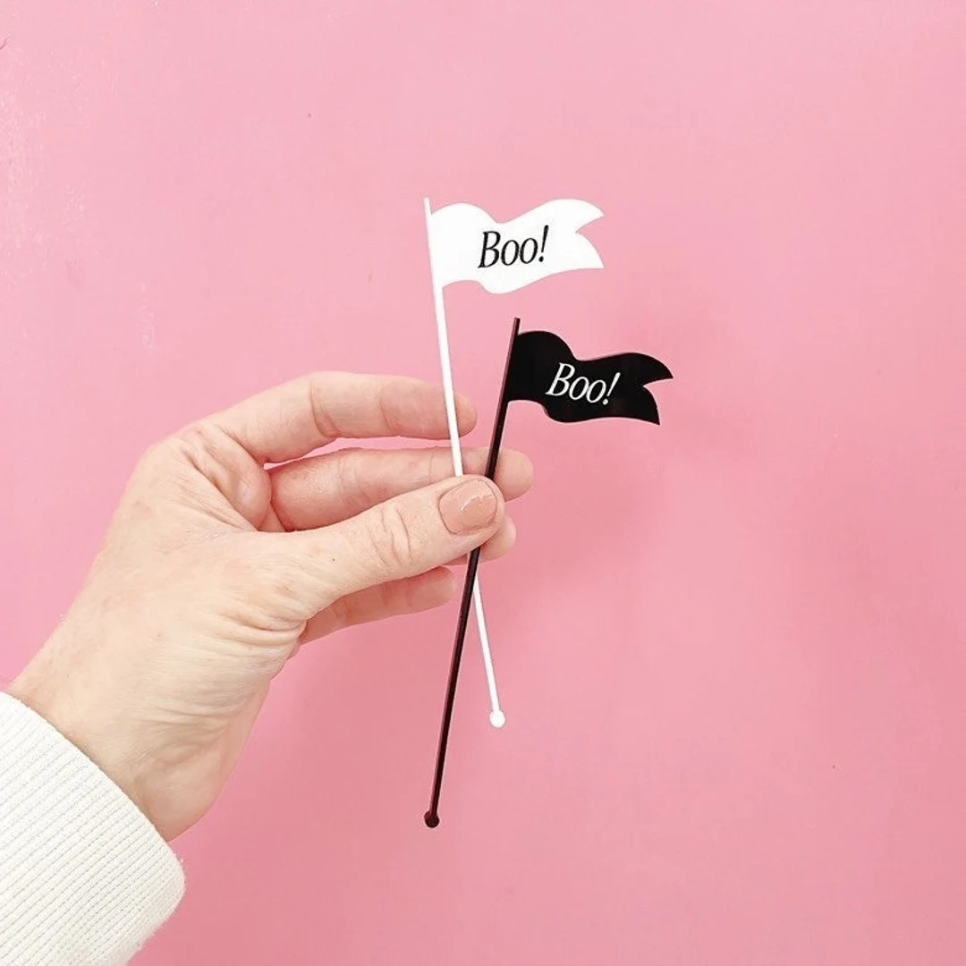 Halloween Stirrers, Stir Sticks, Halloween Barware, Boo Drink Stirrers, Halloween Party Decor | Etsy (US)