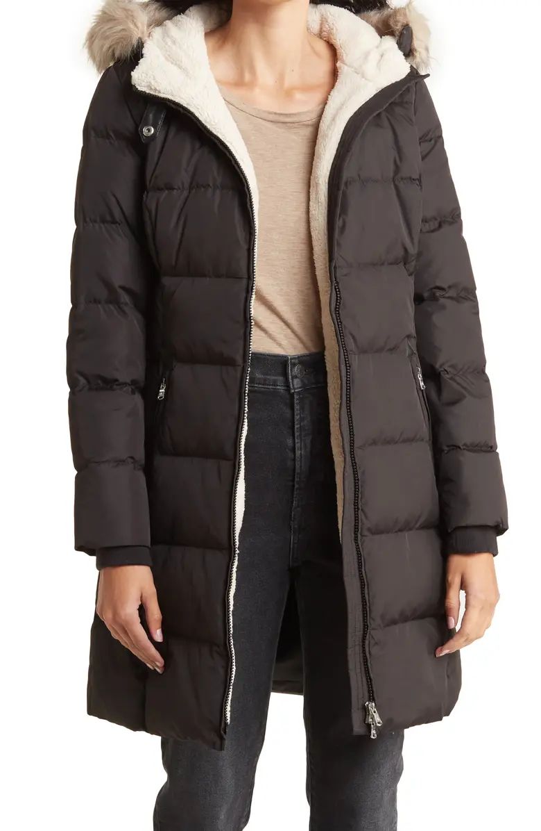 Lauren Ralph Lauren Faux Fur Hooded Down Puffer Jacket | Nordstromrack | Nordstrom Rack