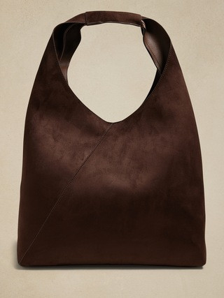 VEGAN LEATHER SLOUCHY TOTE | Banana Republic Factory