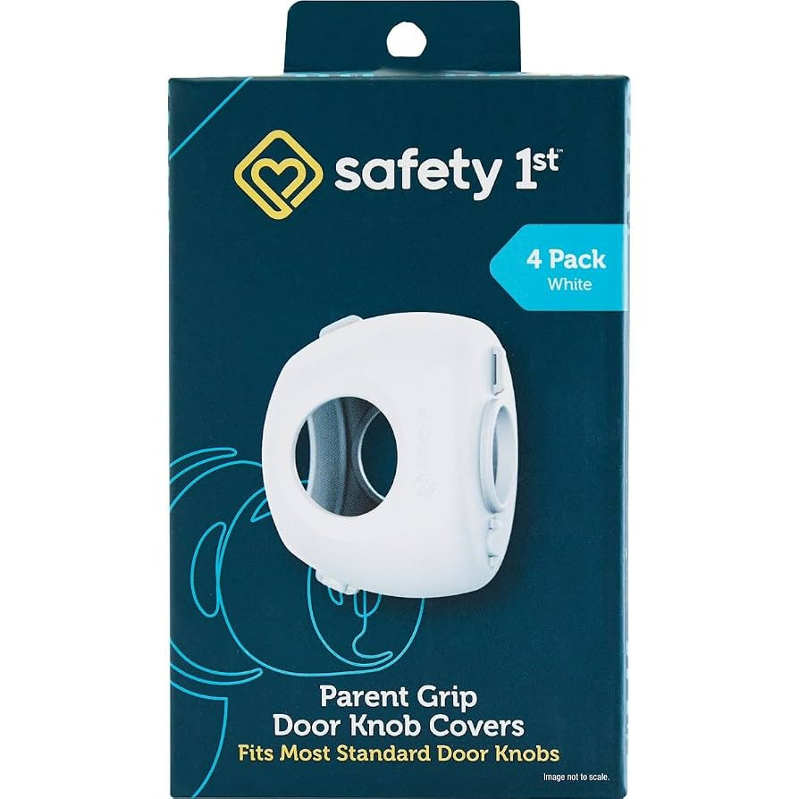 Safety 1st Parent Grip Door Knob Covers, White, One Size,4 Count (Pack of 1) (HS3260600), Packagi... | Amazon (US)