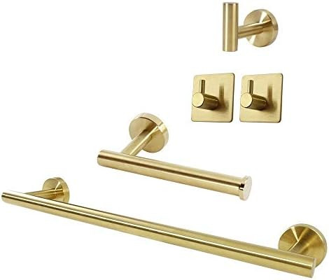 TocTen 5 Piece Bathroom Hardware Set SUS304 Thicken Stainless Steel-Towel Rack Set Include 16" Ha... | Amazon (US)