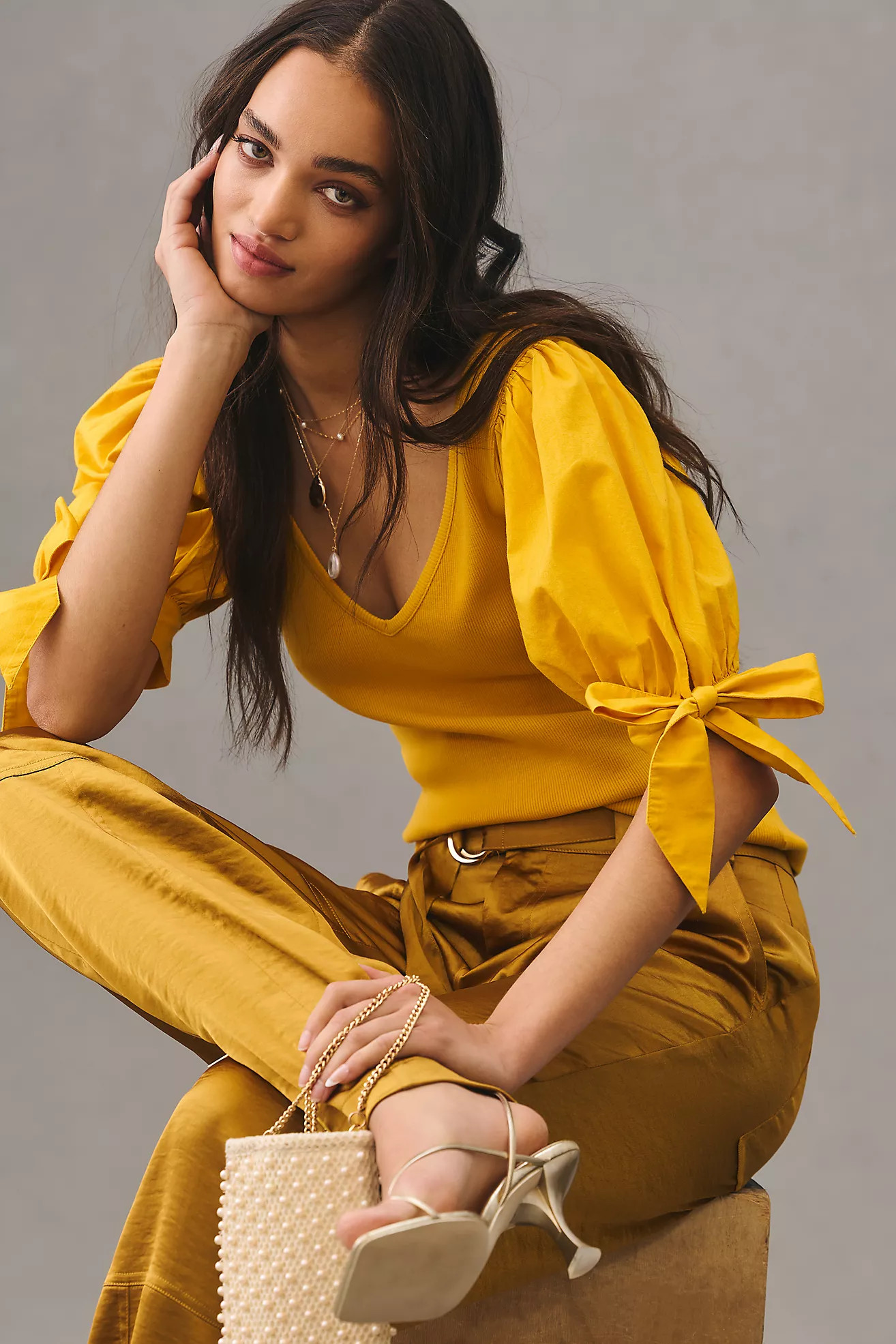 Maeve Puff-Sleeved Top | Anthropologie (US)