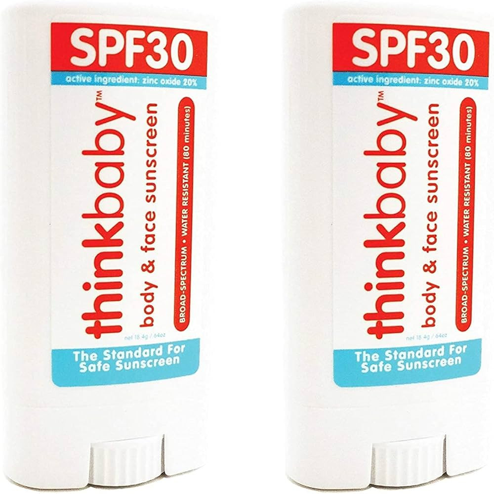 thinkbaby Sunscreen Stick, White/Orange, 0.64 Ounce (2 pack) | Amazon (US)