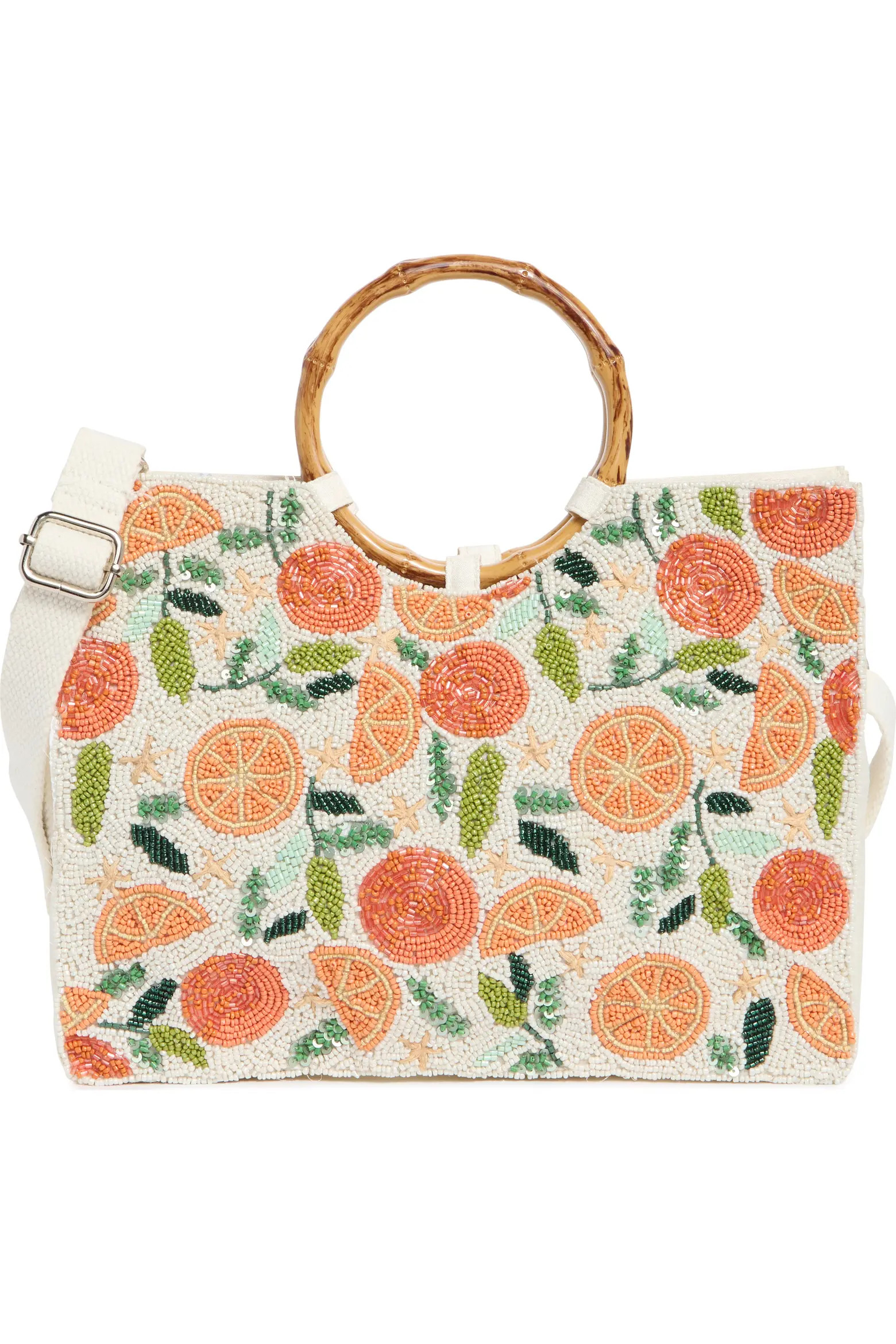 Beaded Bamboo Handle Tote (Women) | Nordstromrack | Nordstrom Rack