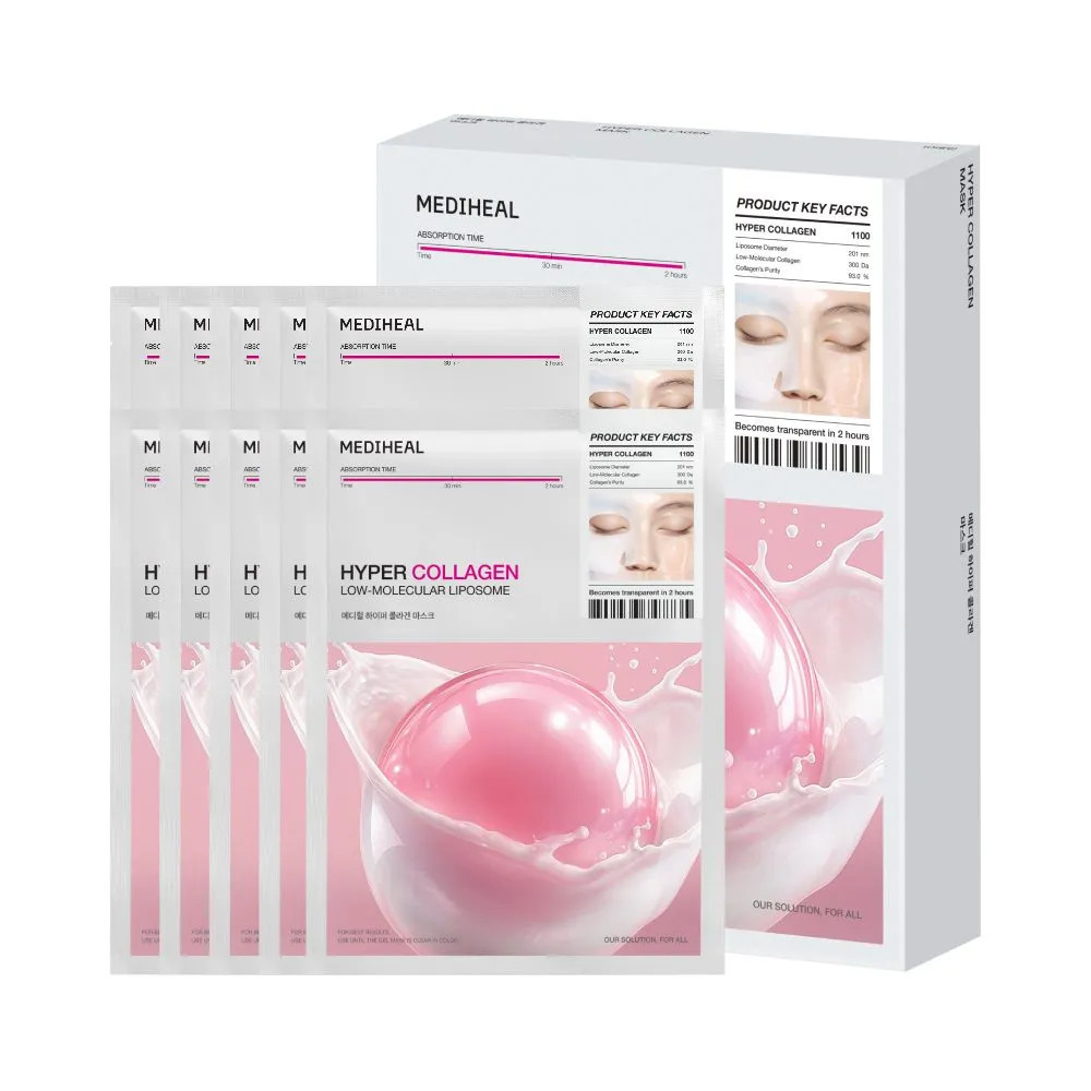MEDIHEAL Hyper Collagen Mask 1.23 oz.(35g) x 10ea | Olive Young US