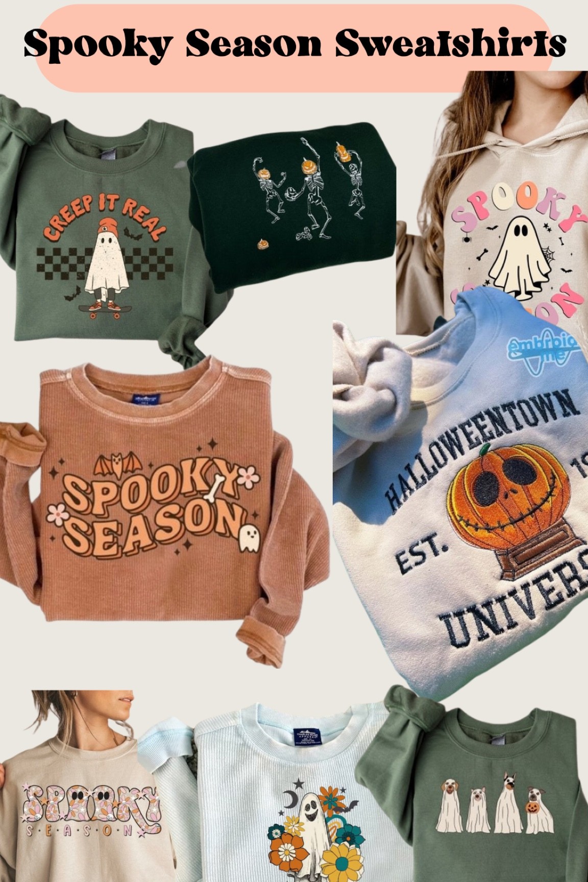 Women's Spooky Season Sweatshirts| Spooky Season Sweaters| Fall & Halloween Themed Sweaters for Women

#LTKHalloween #LTKSeasonal