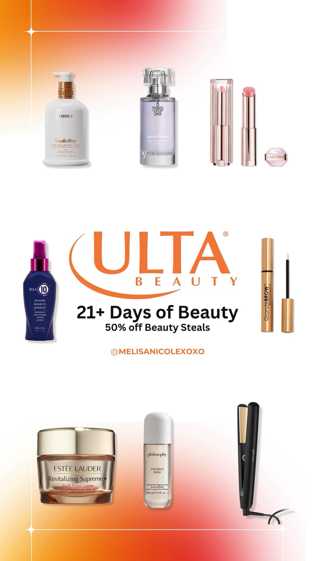 @ULTA Beauty 21+ Days of Beauty Event. Today’s 50% Off beauty deals.  

#LTKBeauty #LTKSaleAlert #LTKSpringSale
