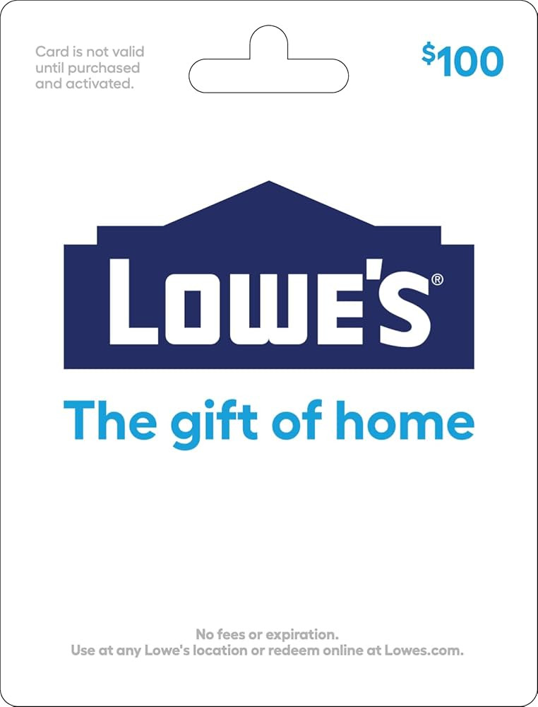 Lowe's Physical Gift Card - $100 | Amazon (US)