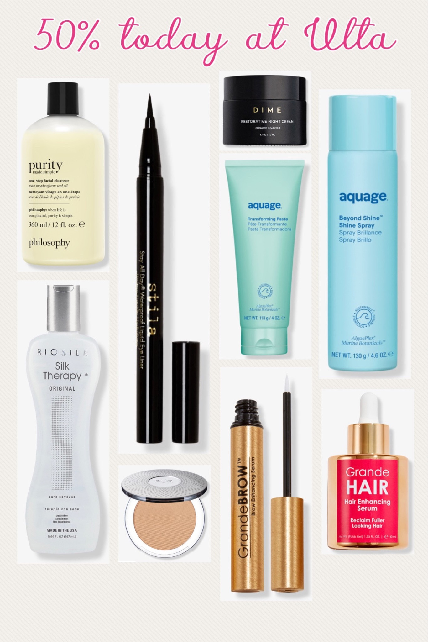 Ultas 50% off deals of the day!

#ulta #dailydeals #makeup #skincare #hair #haircare 

#LTKsalealert #LTKbeauty #LTKfindsunder50