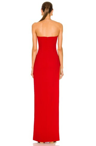 MONOT Tube Slit Gown in Red | FWRD | FWRD 