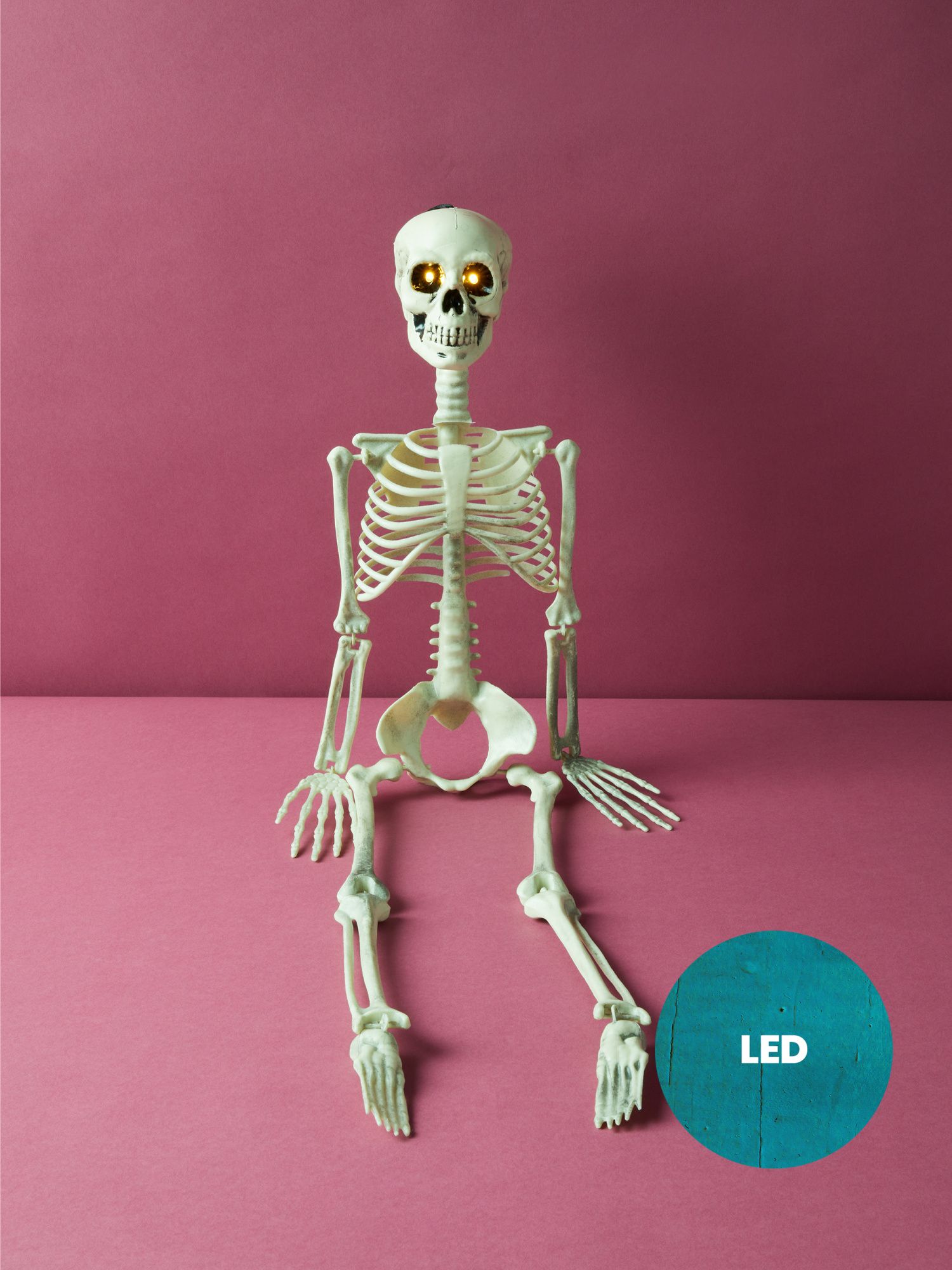 32in Light Up Hanging Skeleton Decor | Seasonal Decor | HomeGoods | HomeGoods