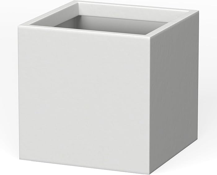 Kante 12 Inch Square Concrete Planter for Outdoor Indoor Home Patio Garden, Large Plant Pot with ... | Amazon (US)