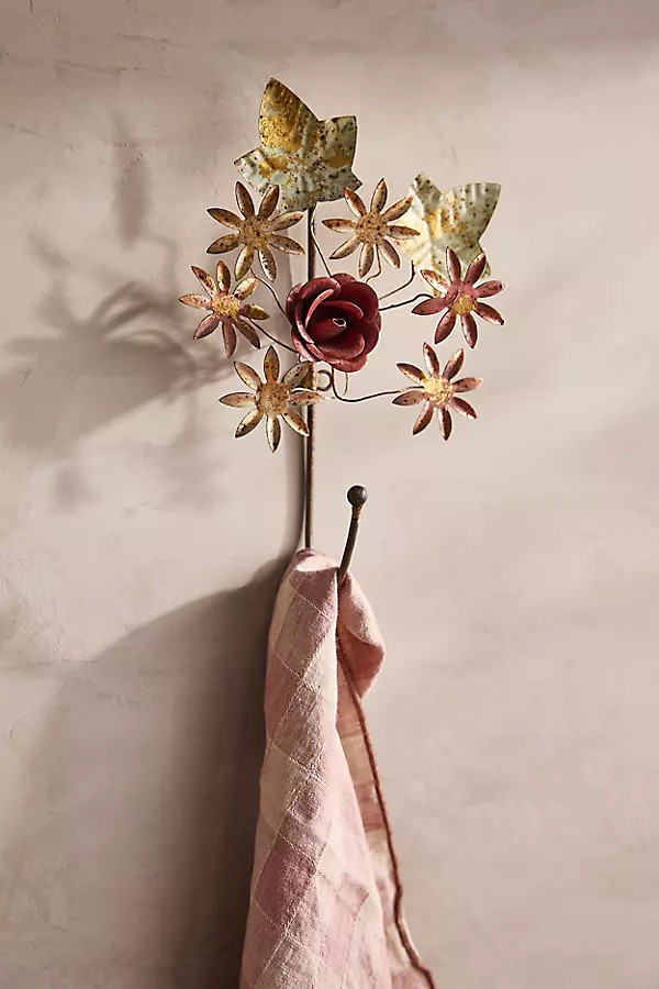 Floral Iron Hook | Anthropologie (US)
