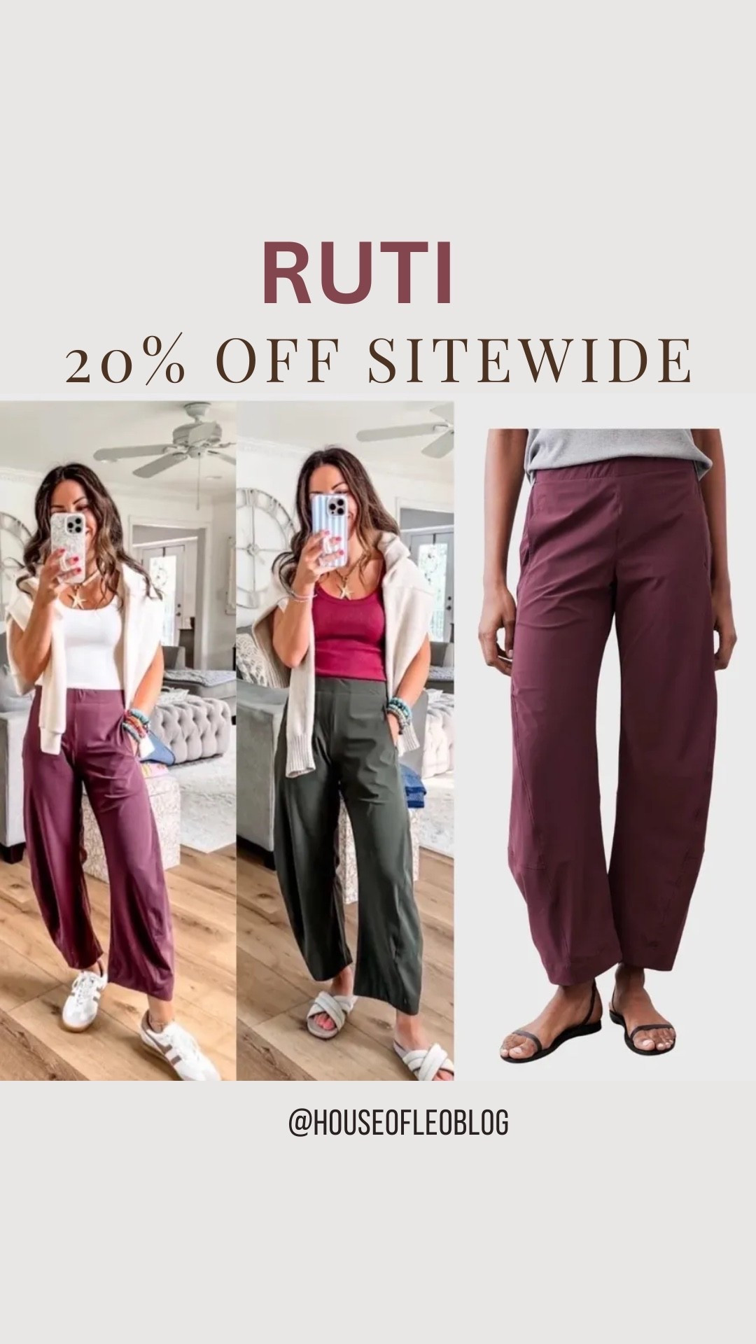 Wearing 2 petite. Trousers. 20% of sitewide @ruti