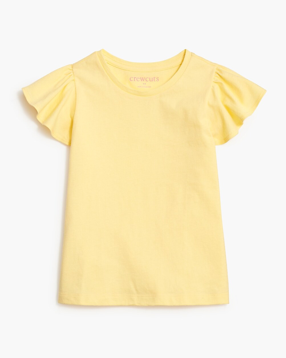 Girls' ruffle-shoulder tee | J.Crew Factory