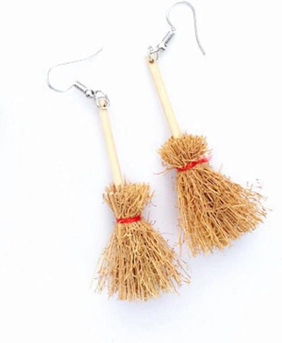 Miniature Witches Broom Earrings for Women, Halloween, Hocus Pocus | Amazon (US)