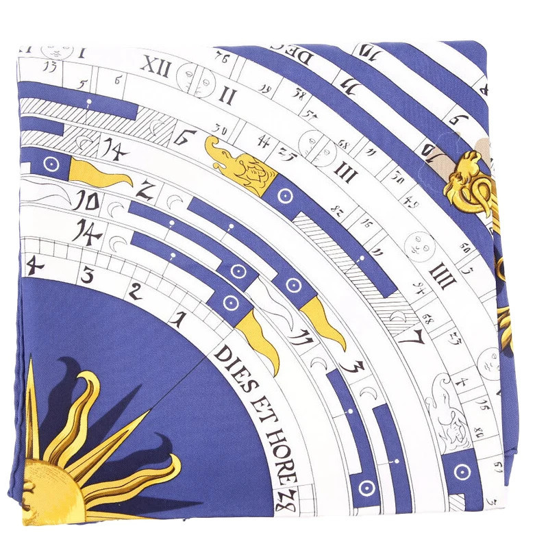 Astrologie 90CM Silk Scarf Blue | Keeks Designer Handbags
