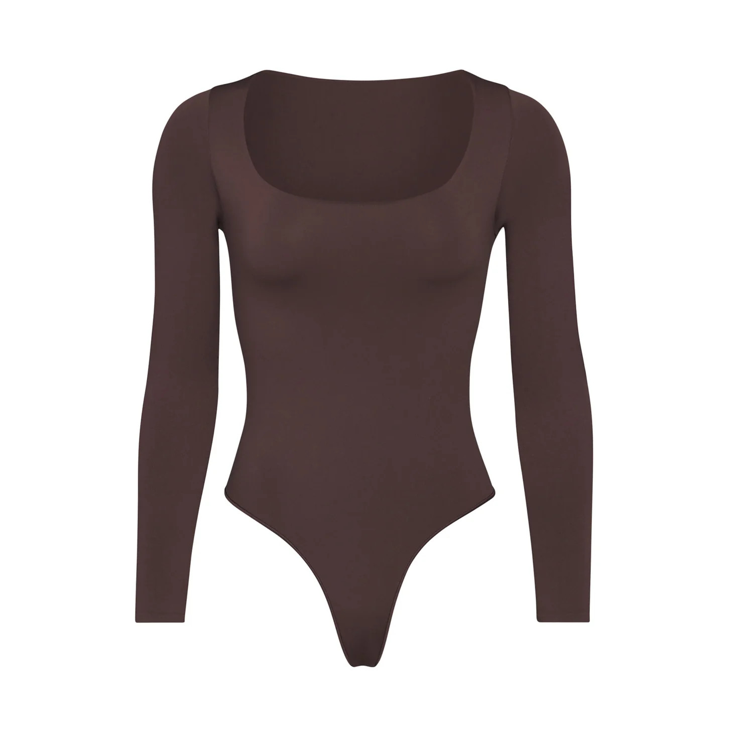 ESSENTIAL LONG SLEEVE SCOOP NECK BODYSUIT | SKIMS (US)