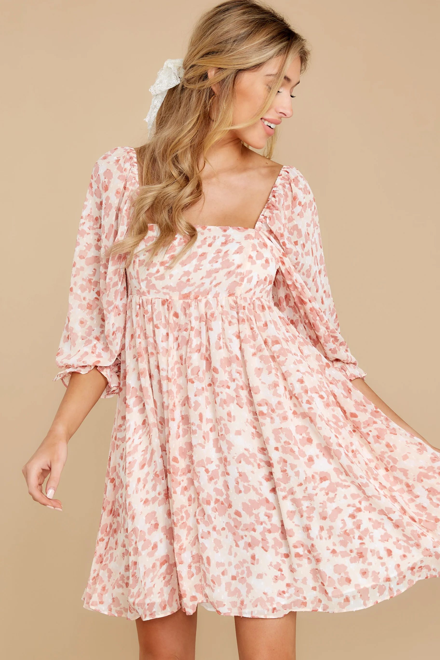 Kiss Goodbye Pink Floral Print Dress | Red Dress 